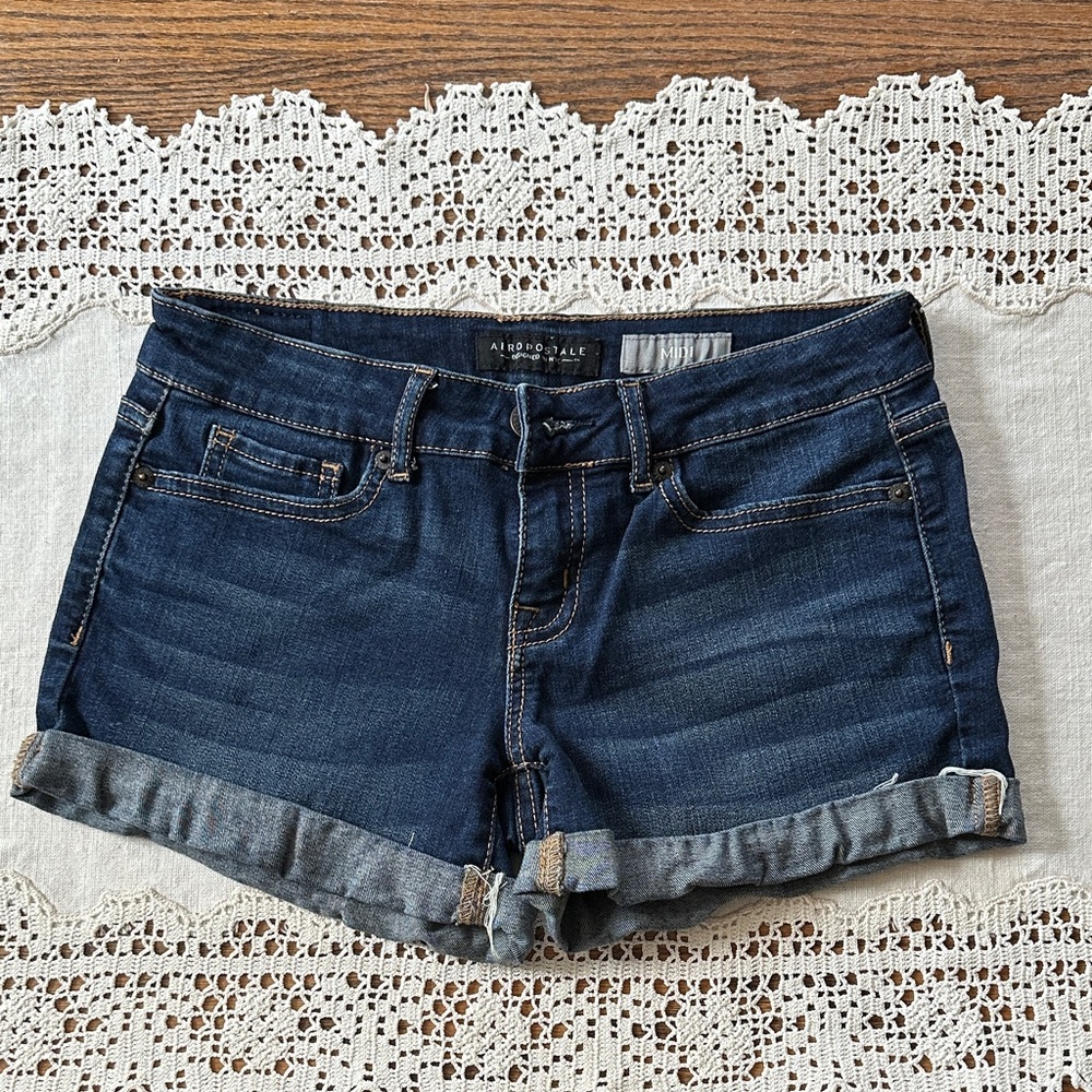 Aeropostale Dark Blue Jean Shorts